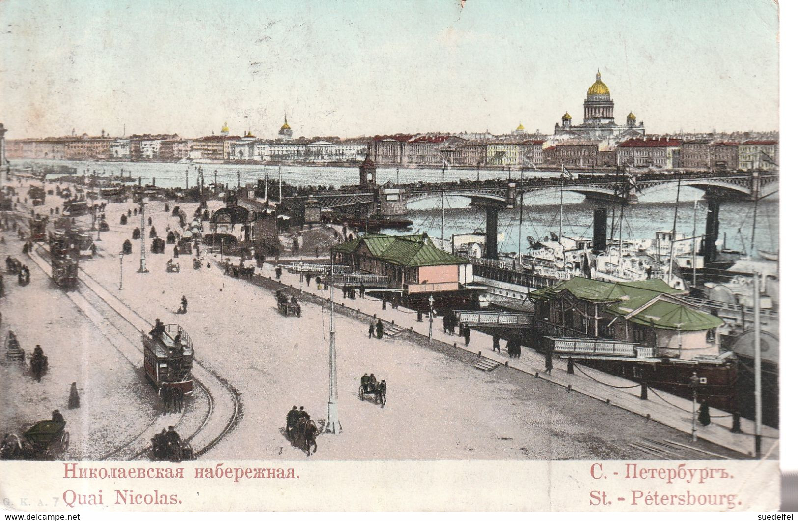 Russland, St. Petersburg  Quai Niclas,  1906 - Rusland