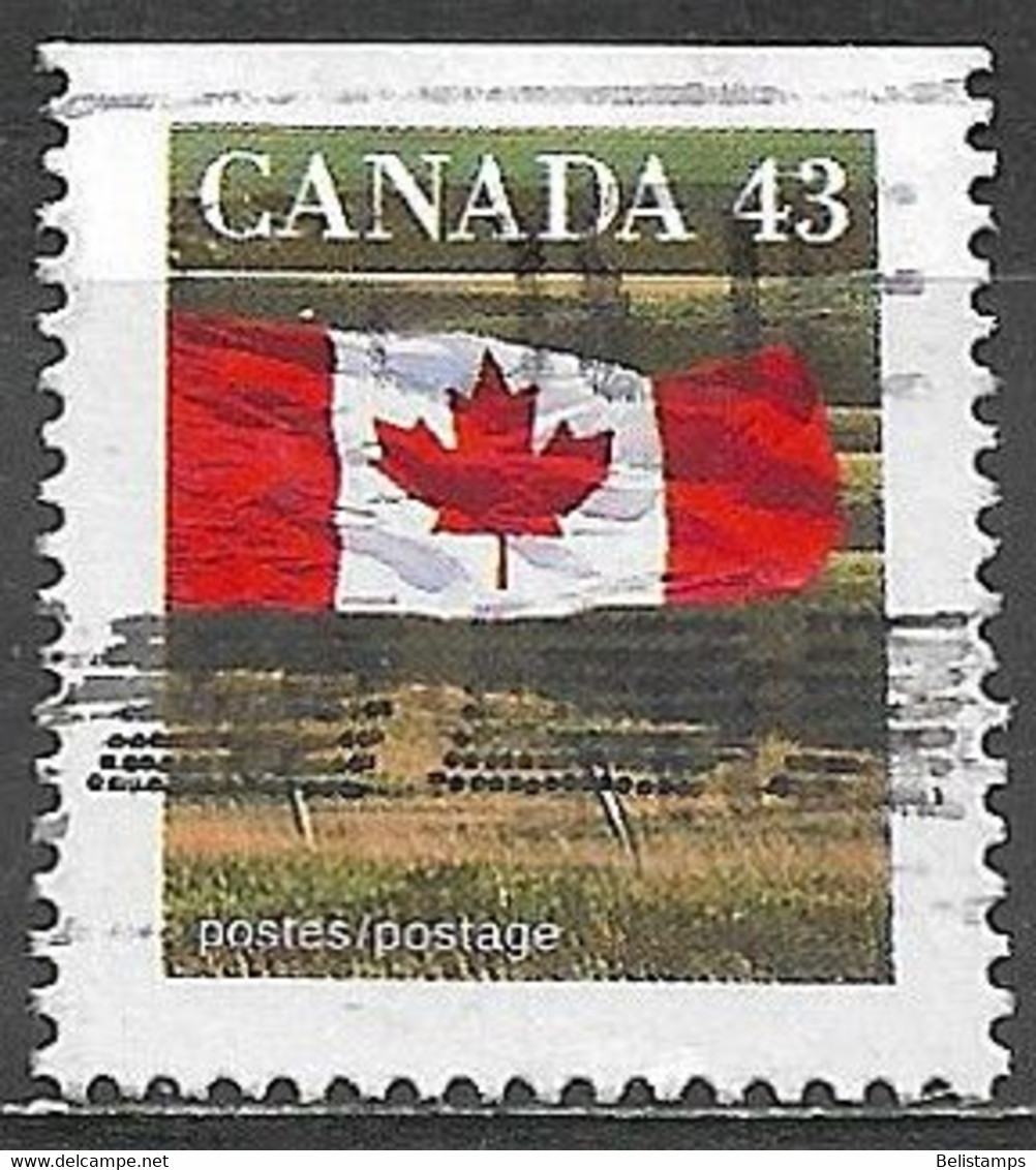 Canada 1994. Scott #1359d Single (U) Flag And Prairie - Single Stamps