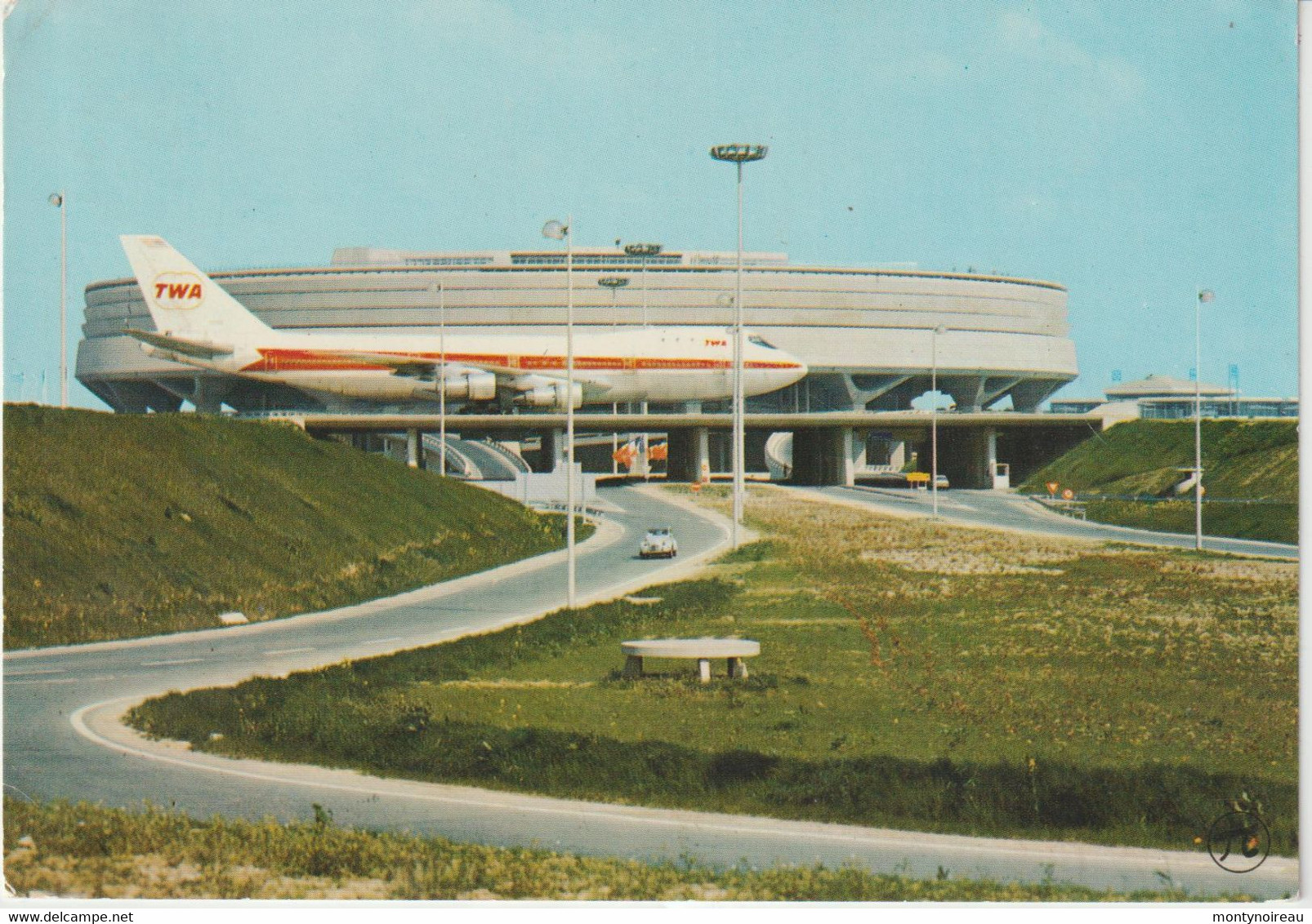 Seb : Paris :  Aéroport  , Roissy En France , Boeing 747 De La T W A , 1975 - Aéroports De Paris