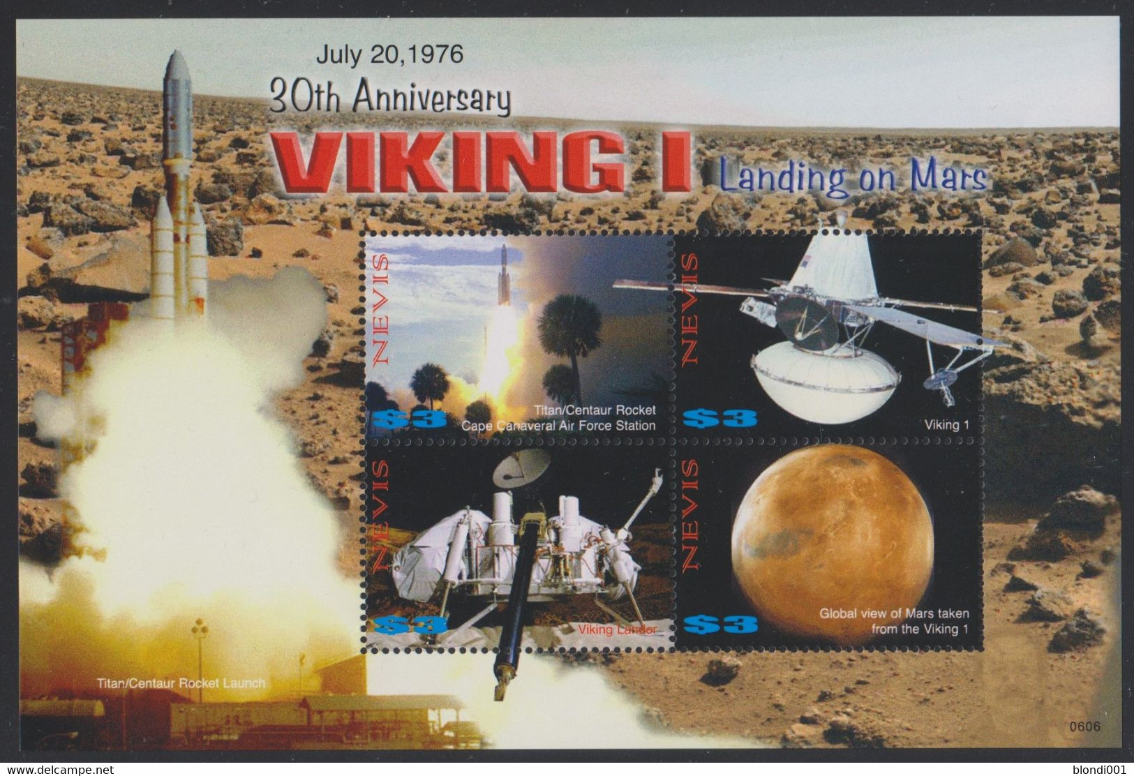 SPACE - Viking - NEVIS - S/S MNH - Collections