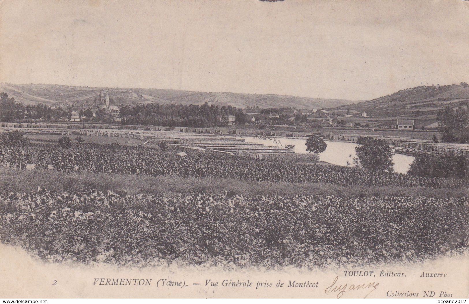 89 Vermenton. Vue Générale Prise De Montécot - Vermenton