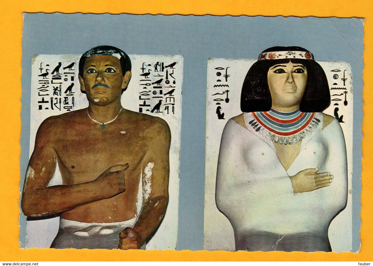 Musée Du Caire  Prince Rahotep Et Sa Femme Princesse Nofert 4ème Dynastie     Edt Dar El Kitab El Guedid - Musei