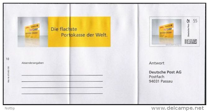 Plusbrief Individuell Ganzsache Dienstganzsache Deutsche Post EAI A2 /04 Postcard Antwort PASSAU Ungelaufen - Enveloppes Privées - Neuves