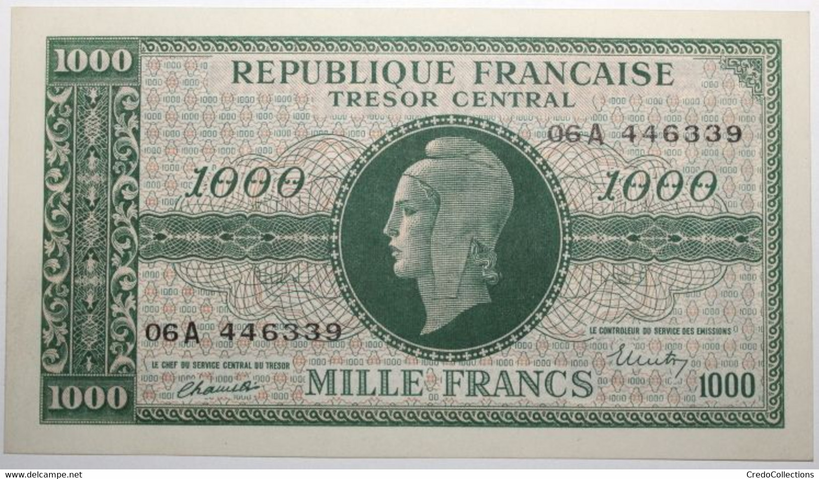 France - 1000 Francs - 1943 - PICK 107a.1 / VF12.1 - Pr. NEUF - 1943-1945 Marianne