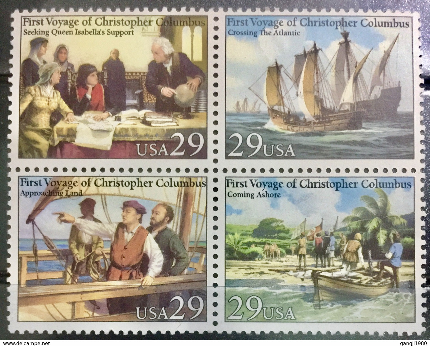 USA 1992 MNH STAMP ON FIRST VOYAGE OF CHRISTOPHER COLUMBUS - Altri - America