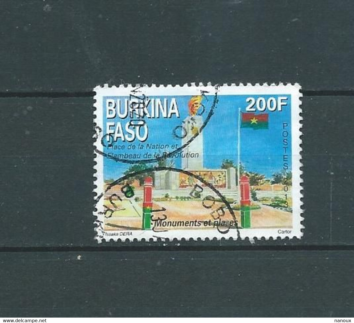 Timbre Oblitére Du Burkina Faso 2013 - Burkina Faso (1984-...)