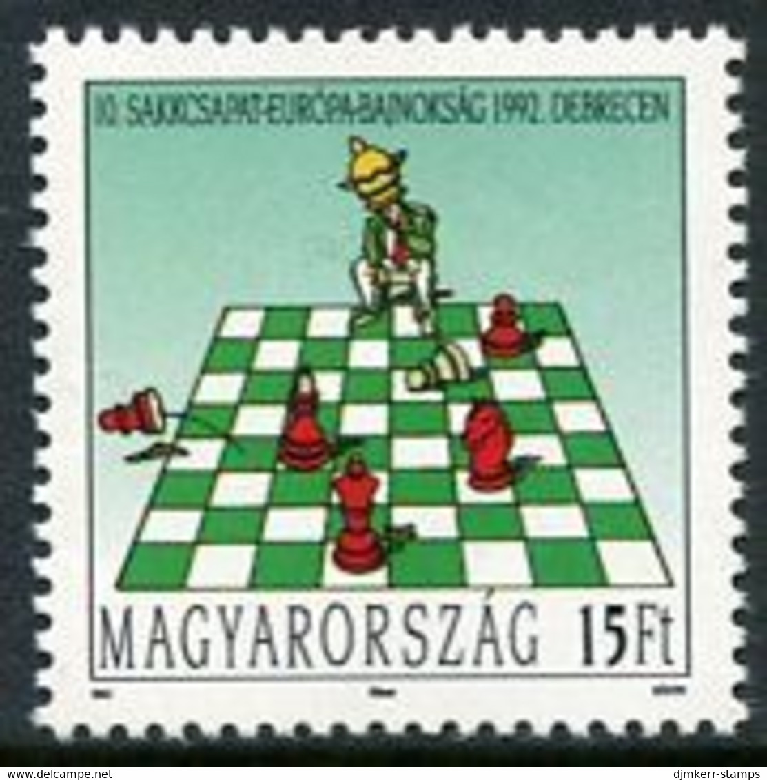 HUNGARY 1992 European Team Chess Championship MNH / **.  Michel 4216 - Unused Stamps