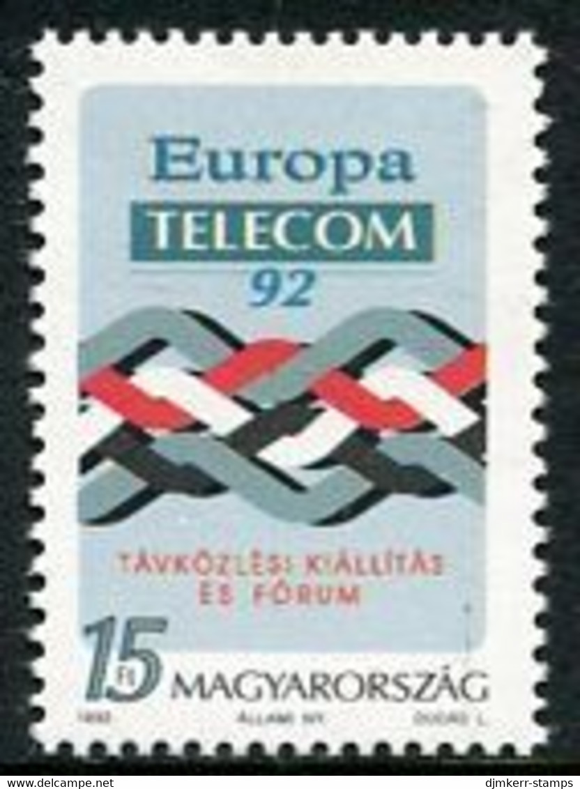 HUNGARY 1992 Telecom Exhibition MNH / **.  Michel 4215 - Neufs