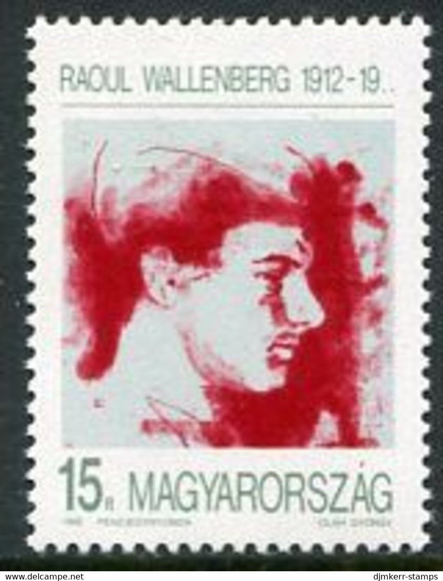 HUNGARY 1992 Raoul Wallenberg MNH / **.  Michel 4206 - Unused Stamps