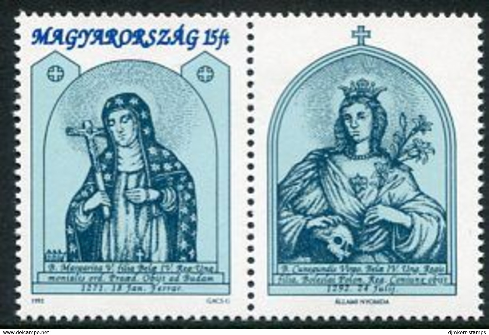 HUNGARY 1992 St. Margaret MNH / **.  Michel 4201 Zf - Ongebruikt