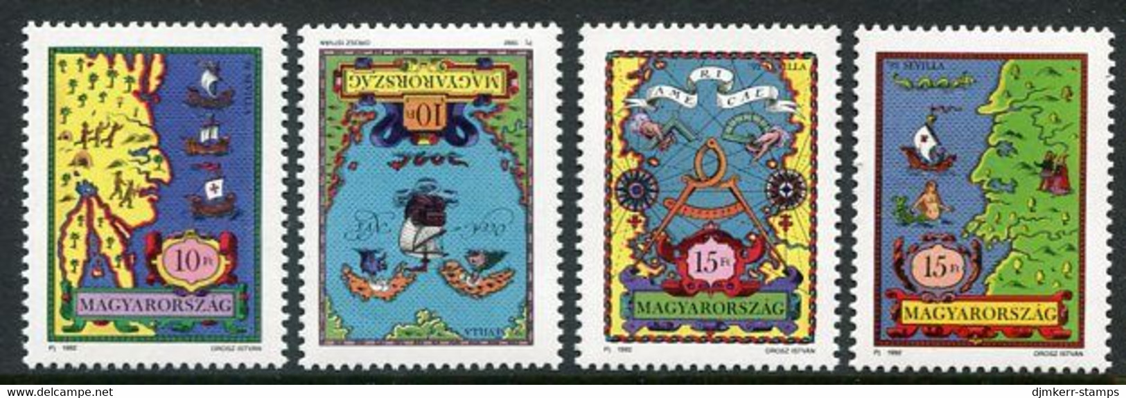 HUNGARY 1992 World Exhibition EXPO '92 MNH / **.  Michel 4190-93 - Ungebraucht