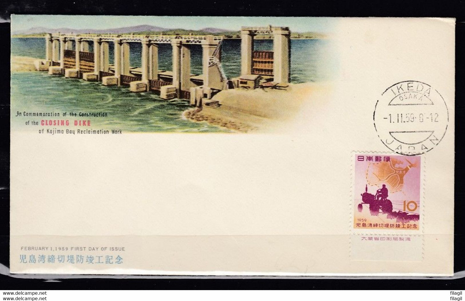 Brief Van Ikeda Osaka Japan - Storia Postale