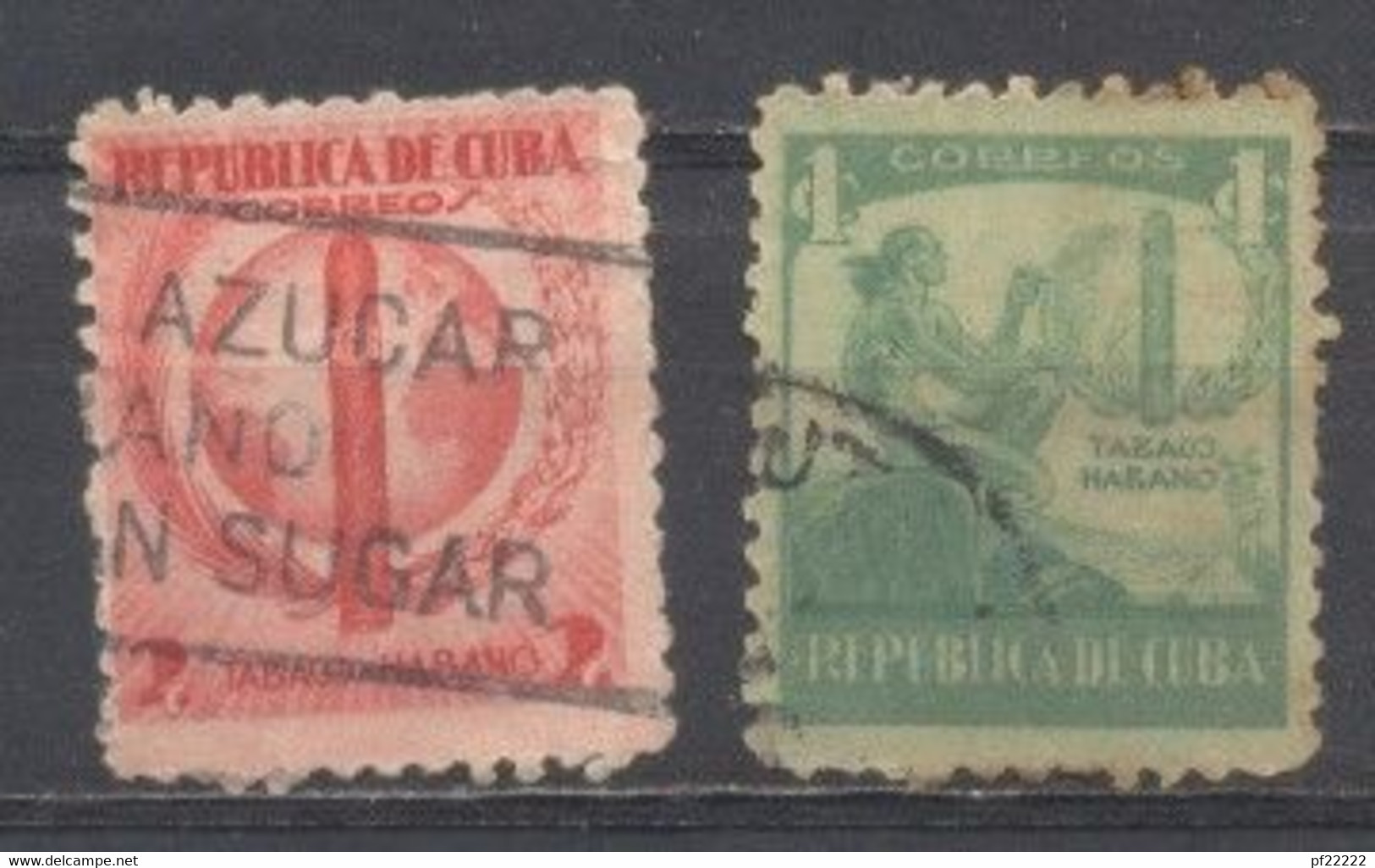 Cuba, 1939, Tabaco Habano Usados - Usati