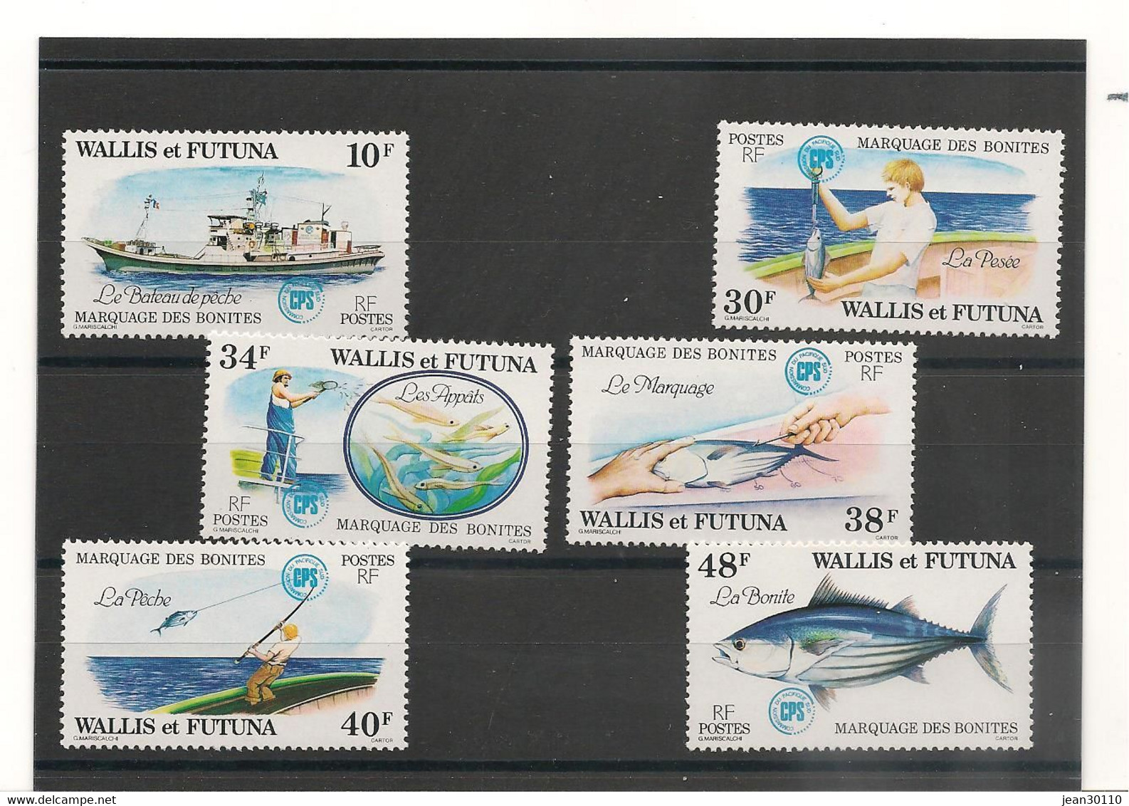 WALLIS ET FUTUNA  ANNÉE 1979 MARQUAGE DES BONITES N° Y/T :226/31** CÔTE : 15,50 € - Ongebruikt