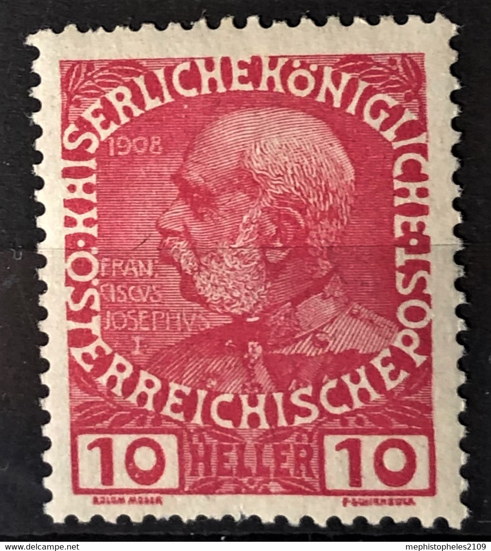 AUSTRIA 1908 - MNH - ANK 144 - 10h - Neufs