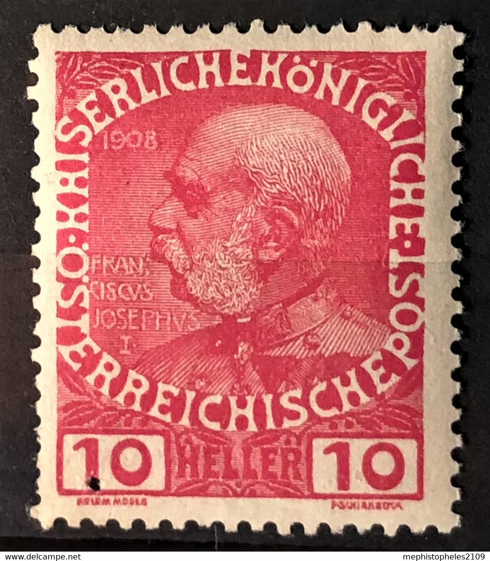 AUSTRIA 1908 - MNH - ANK 144 - 10h - Neufs