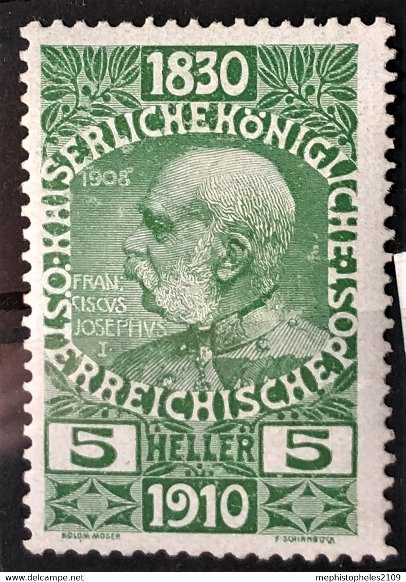 AUSTRIA 1910 - MLH - ANK 164 - 5h - Ongebruikt