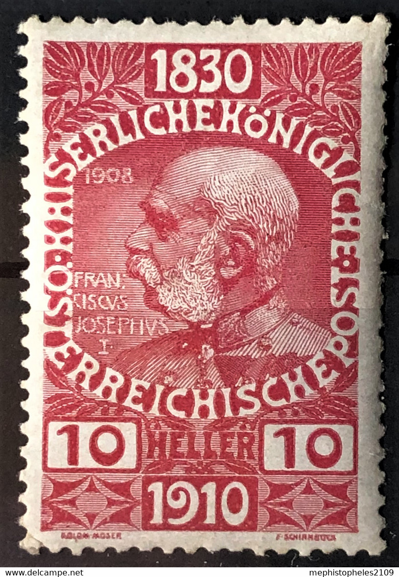 AUSTRIA 1910 - MLH - ANK 166 - 10h - Ongebruikt