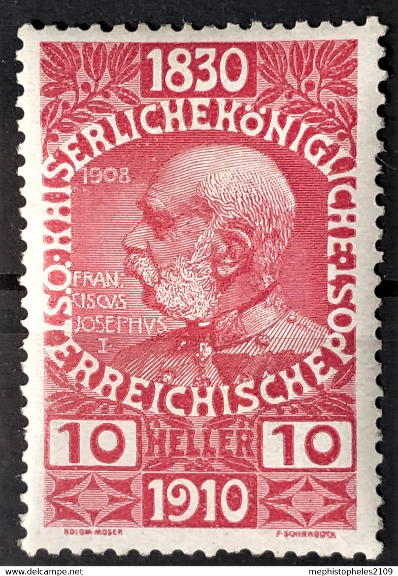 AUSTRIA 1910 - MLH - ANK 166 - 10h - Neufs