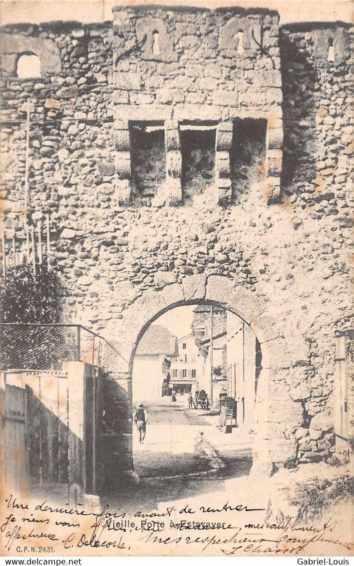 Vieille Porte à Estavayer - 1905 - Estavayer