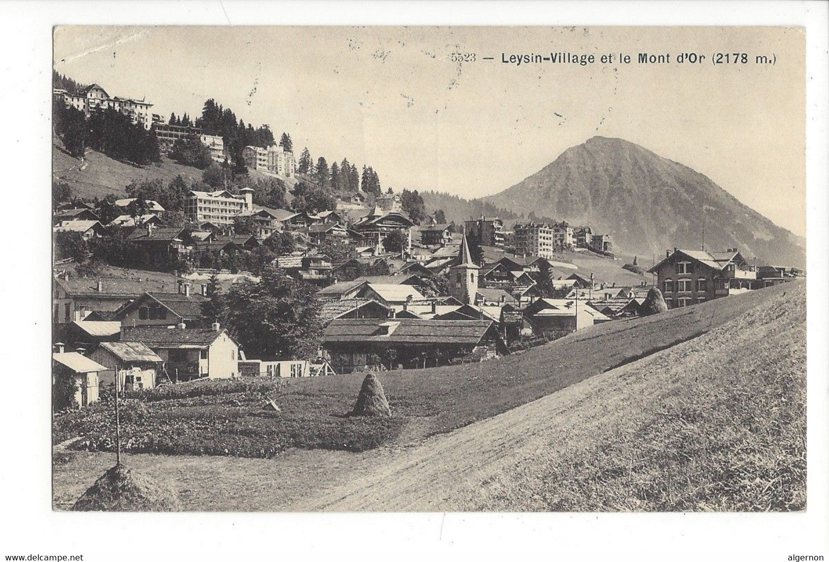 28039 - Leysin Village Et Le Mont D'Or 1919 - Leysin