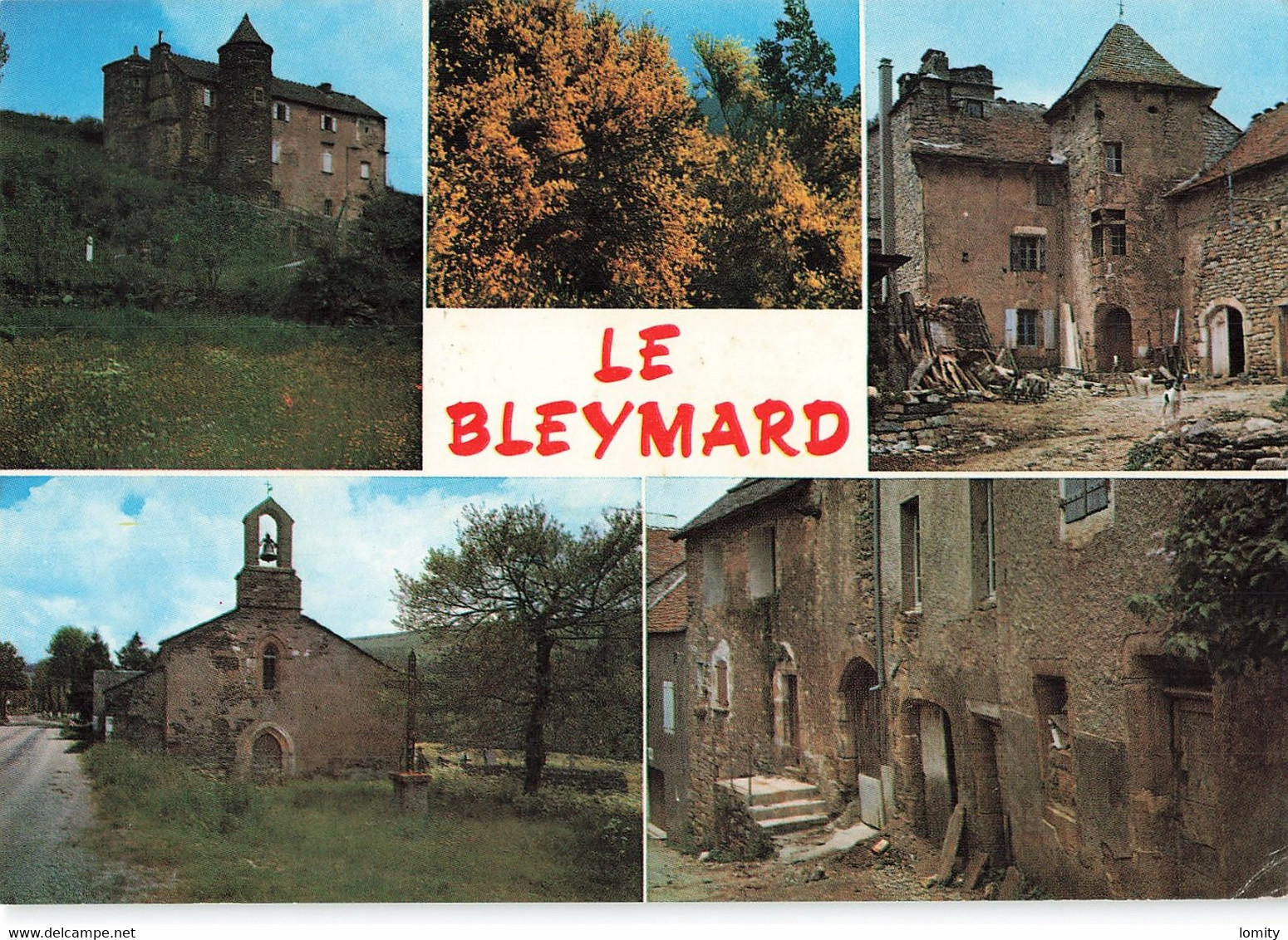 48 Le Bleymard Carte 5 Vues Multivues - Le Bleymard