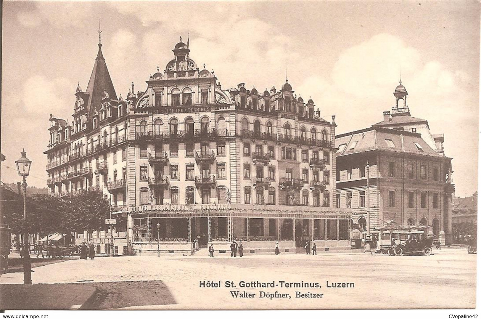 SUISSE - LUZERN - Hôtel St-Gotthard-Terminus  (Walter Döpfner , Besitzer) - Lucerna