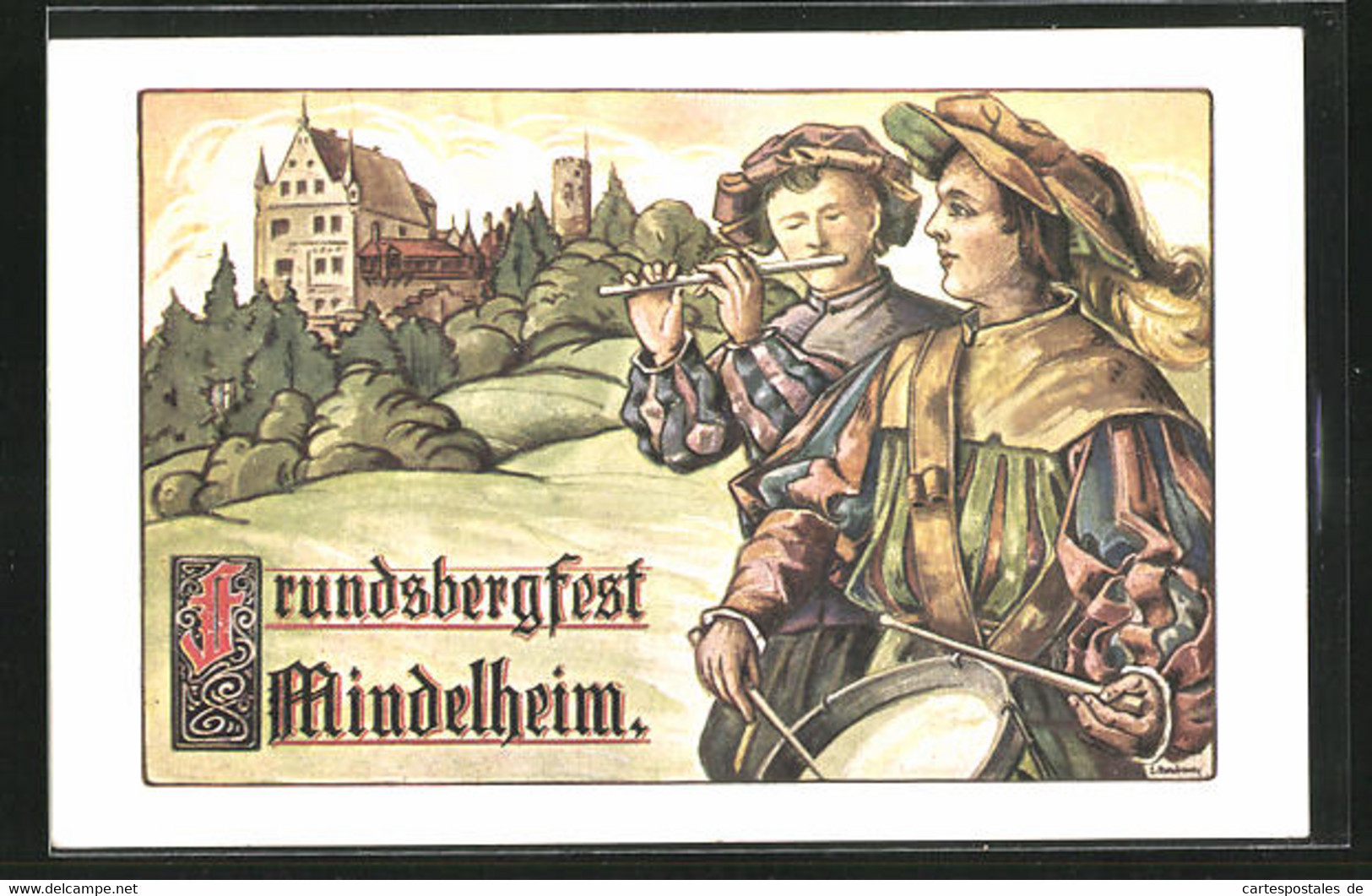 AK Mindelheim, Freundsbergfest 1912 - Mindelheim