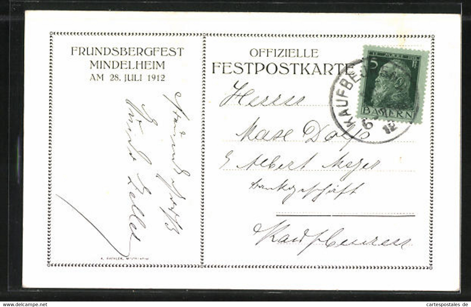 AK Mindelheim, Freundsbergfest 1912 - Mindelheim