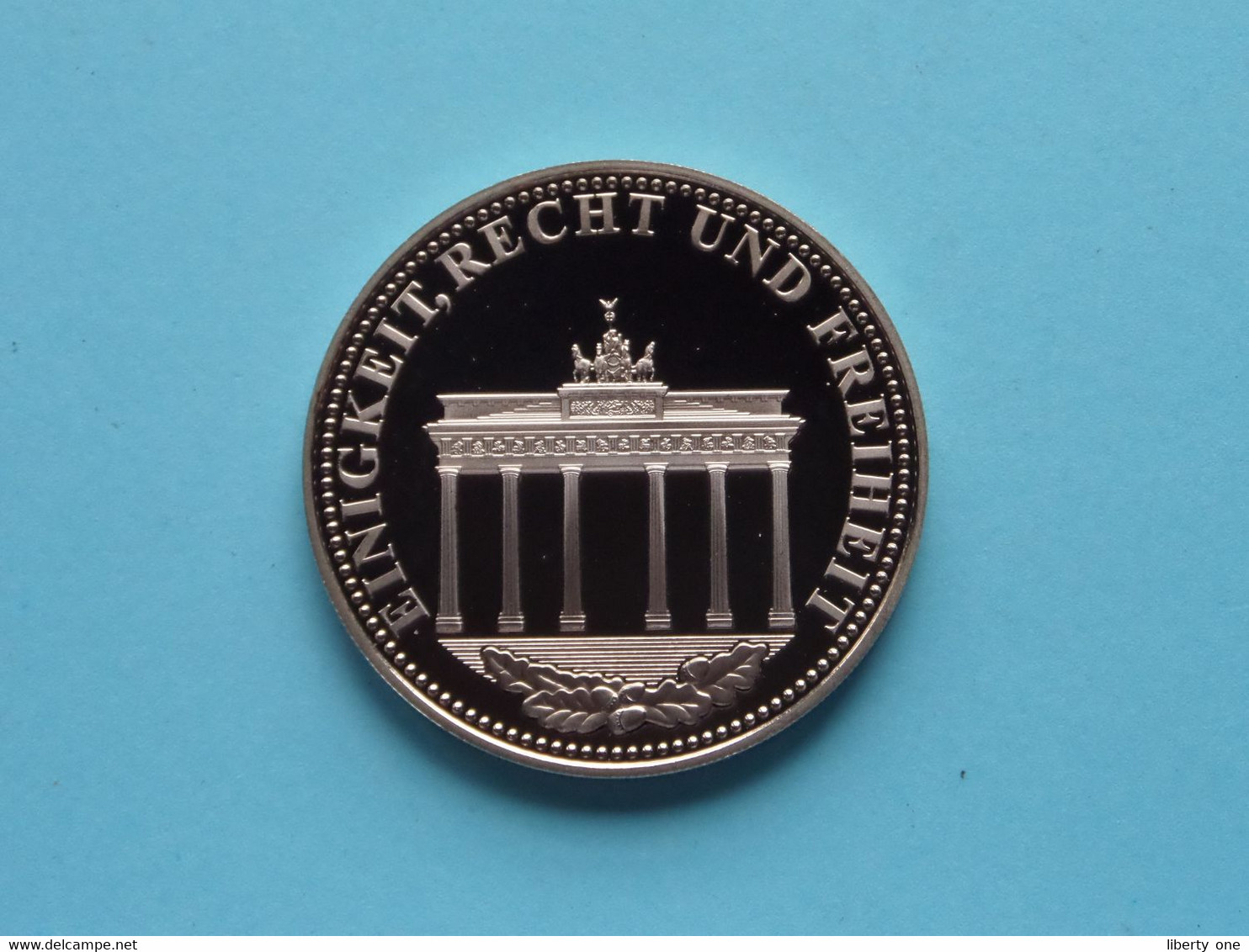 EINIG DEUTSCHES VATERLAND ( Papst Benedikt XVI ) 28 Gram / 40 Mm. ! - Souvenir-Medaille (elongated Coins)