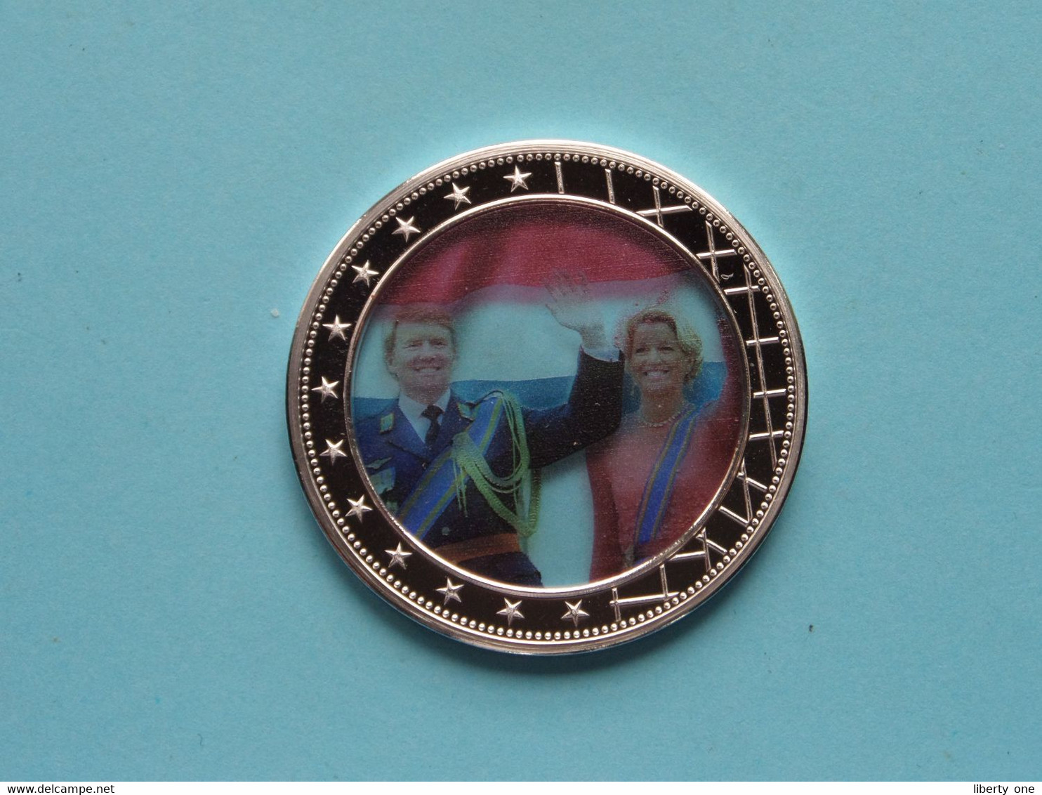 EUROPEAN MONARCHIES Européennes ( Nederland / Holland ) 12,5 Gram / 40 Mm. ( NL ) Metal/Plast ! - Souvenir-Medaille (elongated Coins)