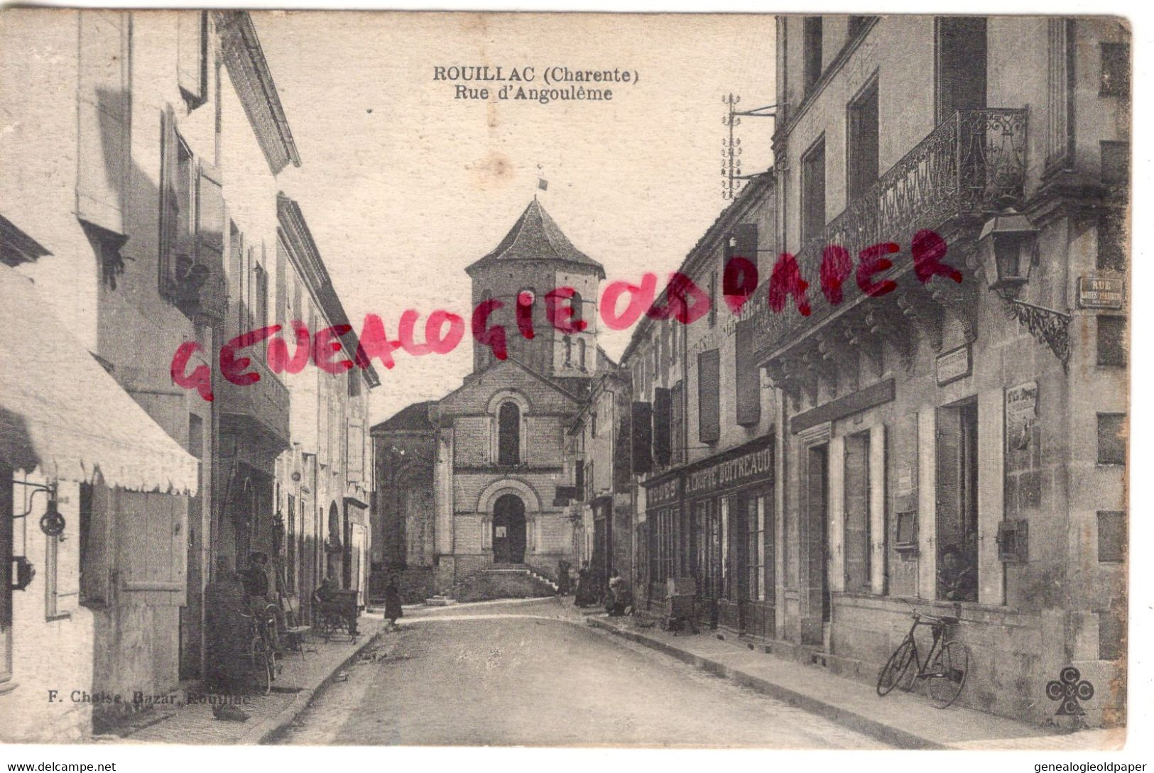 16 - ROUILLAC- RUE D' ANGOULEME- MODE CROPTE BOITREAUD  -CHARENTE - Rouillac