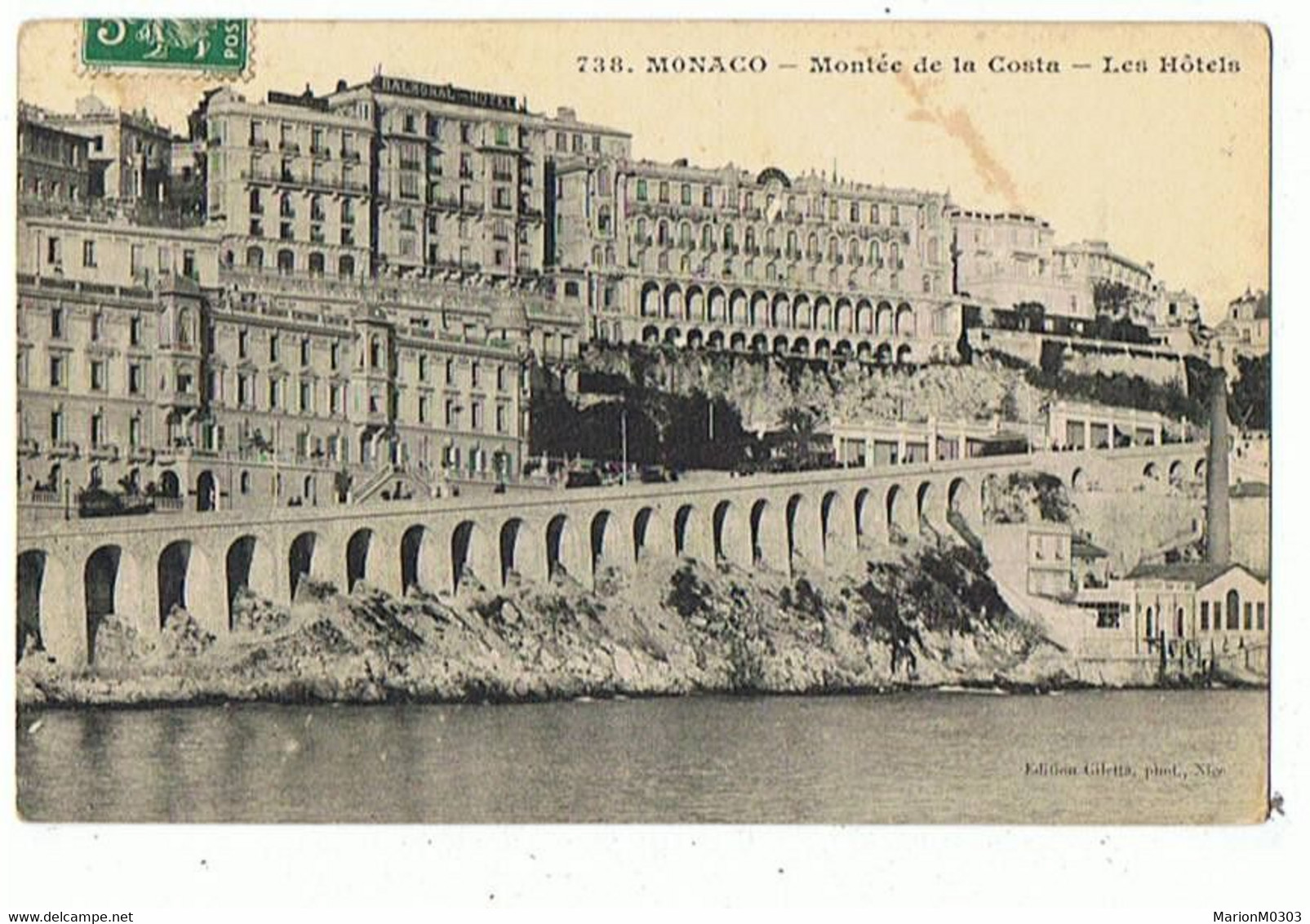 MONACO - Montée De La Costa, Les Hôtels - 806 - Hôtels