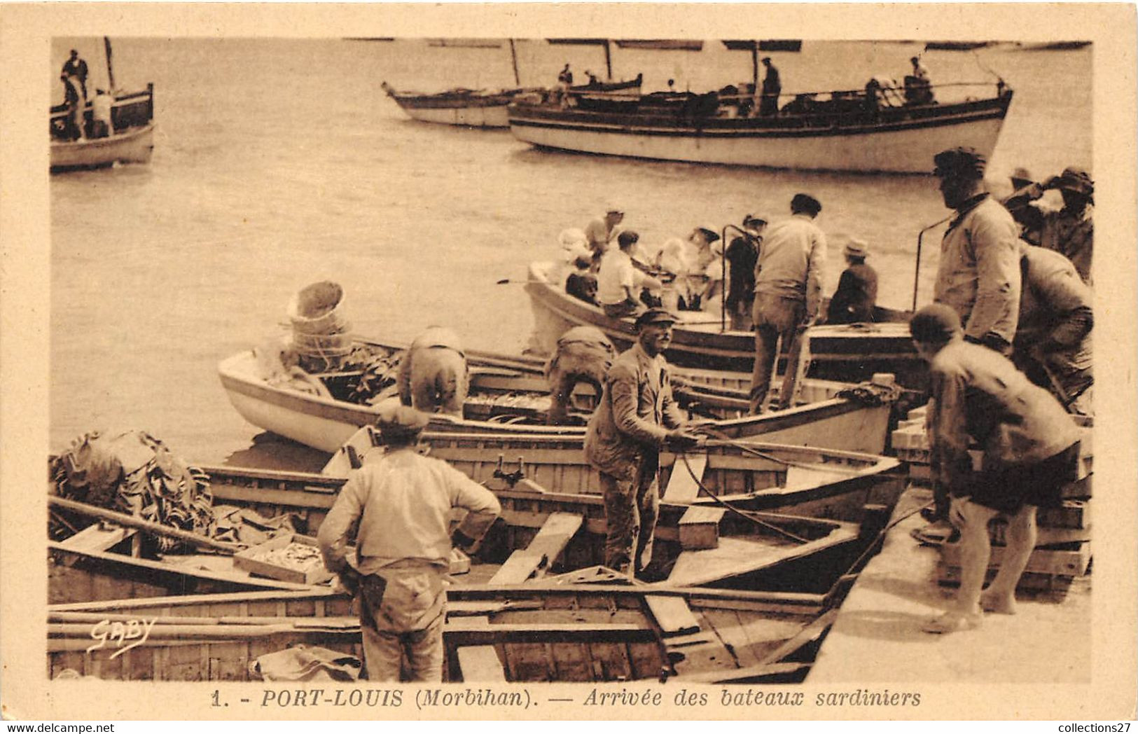 56-PORT-LOUIS- ARRIVEE DES BATEAUX SARDINIERS - Port Louis