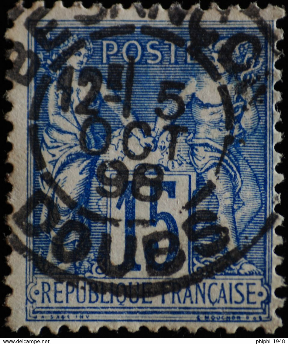 -Sage N°90. Type II  Ob  ( CAD  ) BESANCON 1898. - 1876-1898 Sage (Type II)