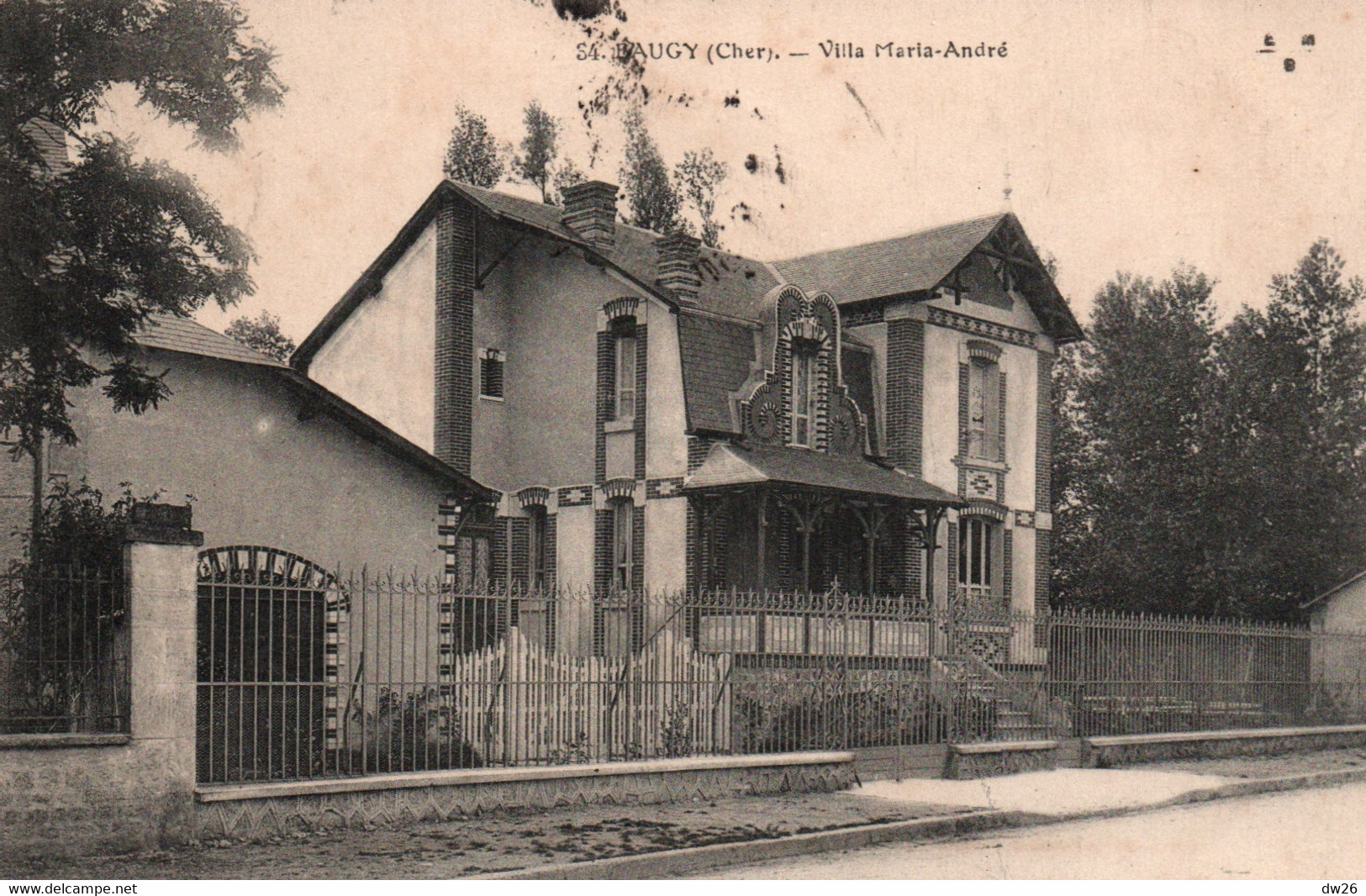 Baugy (Cher) Villa Maria-André En 1915 - Carte E.M.B. N° 34 - Baugy