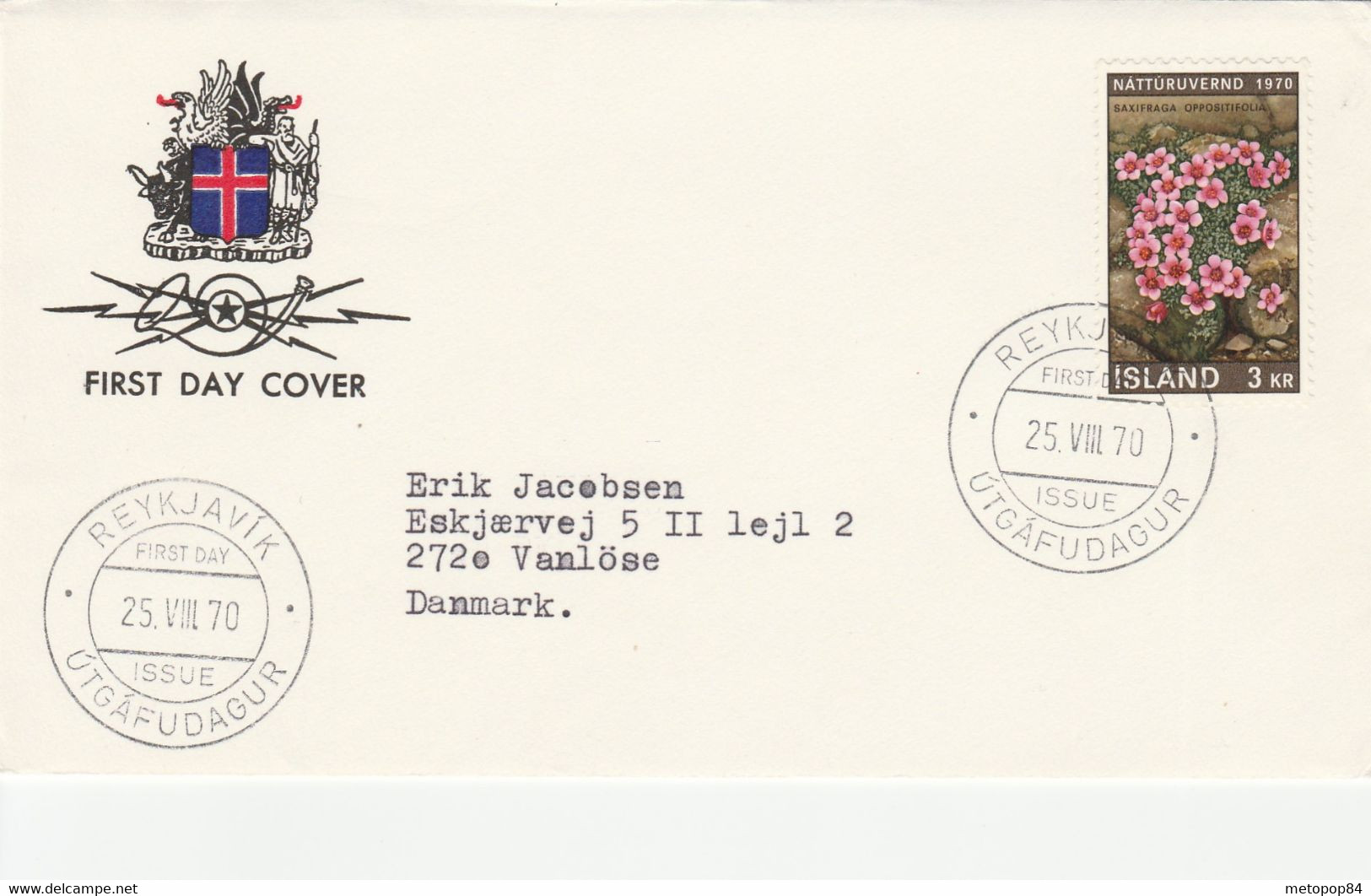 Iceland 1970 Nature FDC - Lettres & Documents