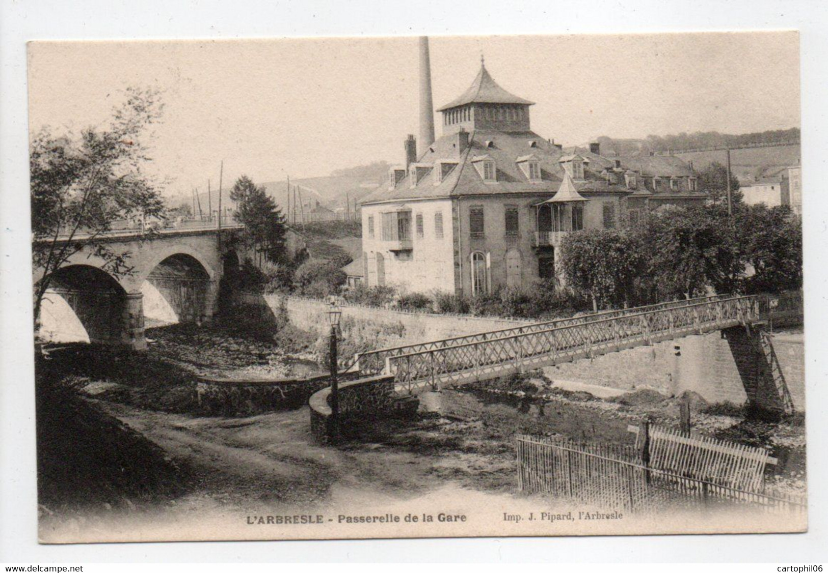 - CPA L'ARBRESLE (69) - Passerelle De La Gare - Edition Pipard - - L'Abresle