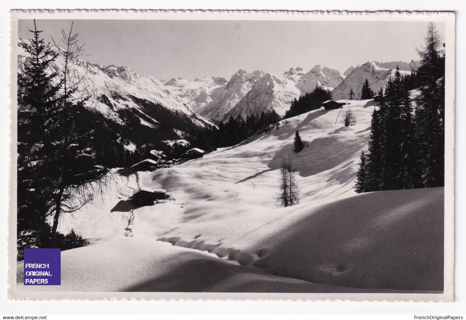 CP Postcard 1950s Parsenn Klosters Abfahrt Schwendi Und Silvretta - Photo Berni Klosters D1-328 - Klosters