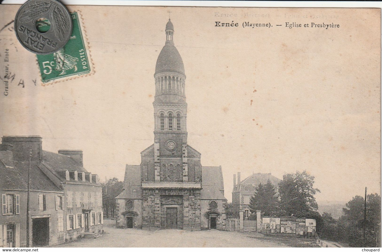 53 -  Carte Postale Ancienne De  Ernée    L'Eglise - Ernee