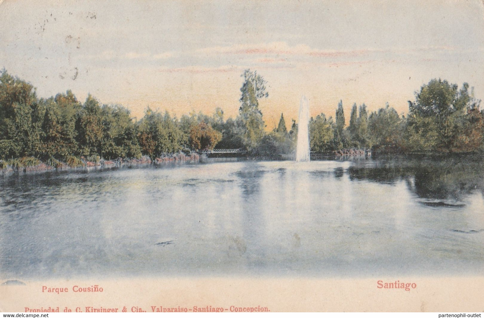 Cartolina - Postcard /  Viaggiata - Sent /  Cile - Santiago, Parque Cousino. - Cile