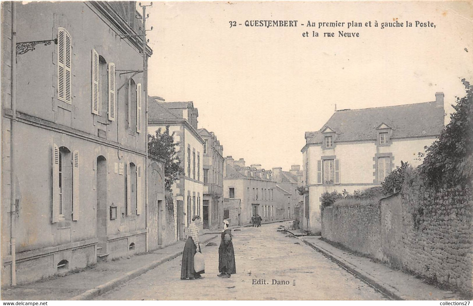 56-QUESTEMBERT-AU PREMIER PLAN ET A GAUCHE LA PORTE ET LA RUE NEUVE - Questembert