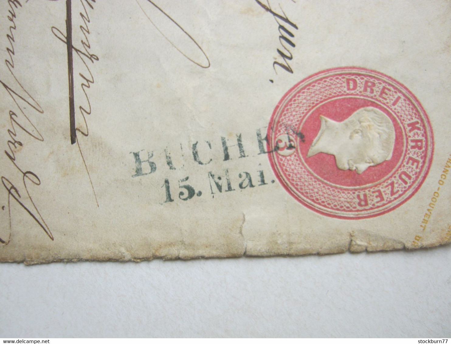 Brief Aus BUCHEN, Ganzsache, Rückklappe Fehlt - Postwaardestukken