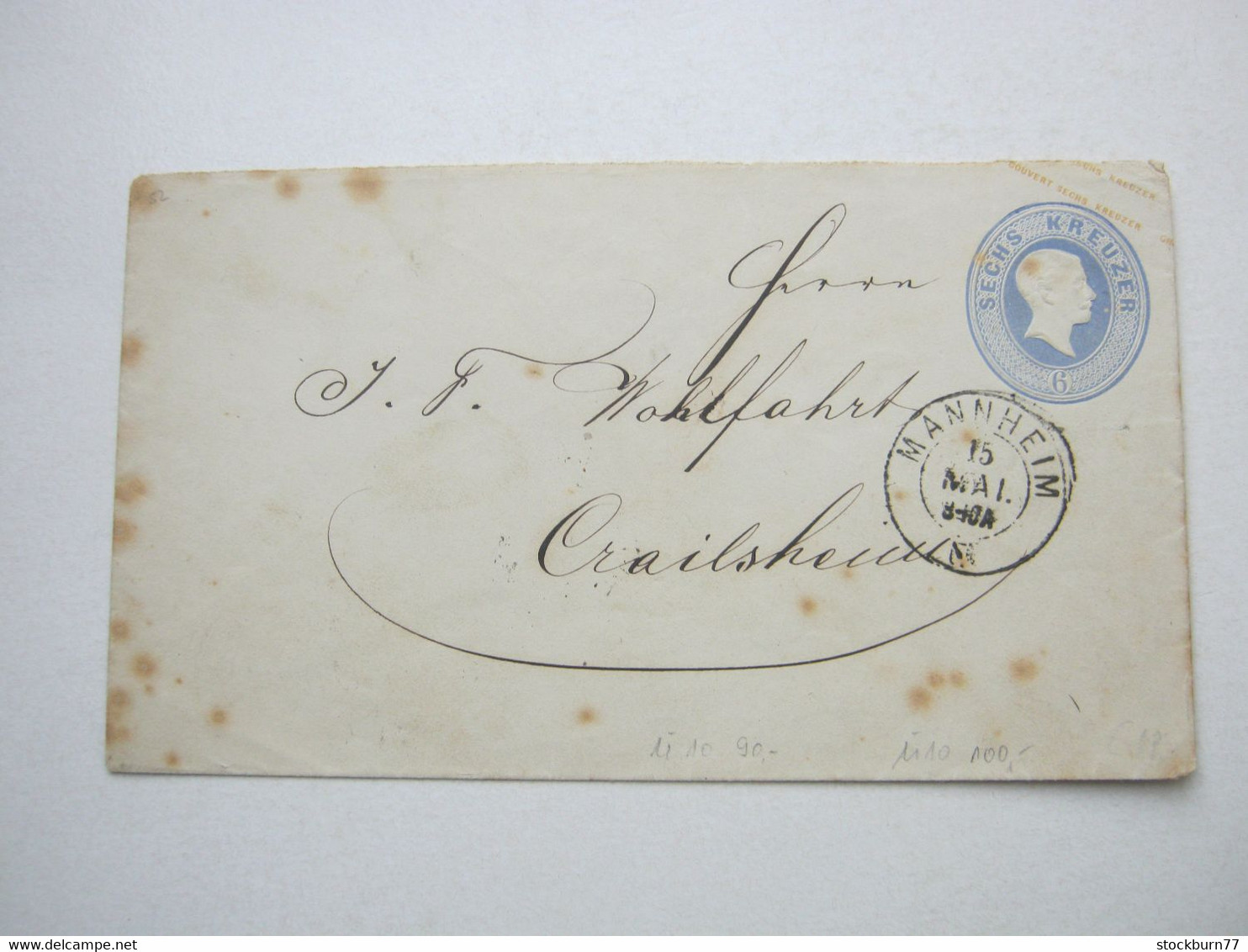 MANNHEIM , Klarer Stempel Auf Ganzsache - Postal  Stationery