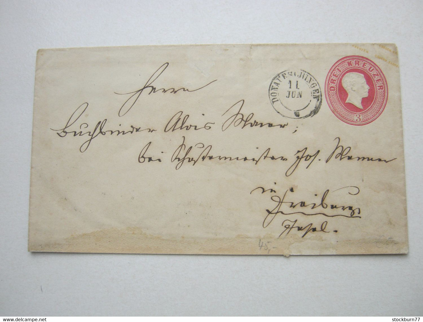 DONAUESCHINGEN  , Klarer Stempel Auf Ganzsache - Postal  Stationery