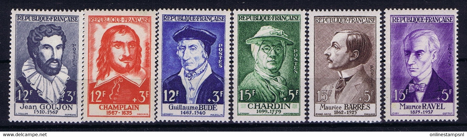 France: Yv 1066-1071 Mi. 1094-1099 Postfrisch/neuf Sans Charniere /MNH/** 1949 - Nuovi