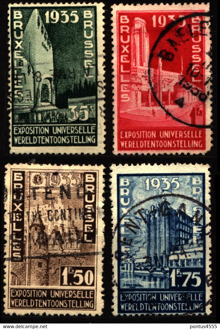 Belgium 1934 Mi 378-381 World Exhibition Brussels (1) - Other & Unclassified