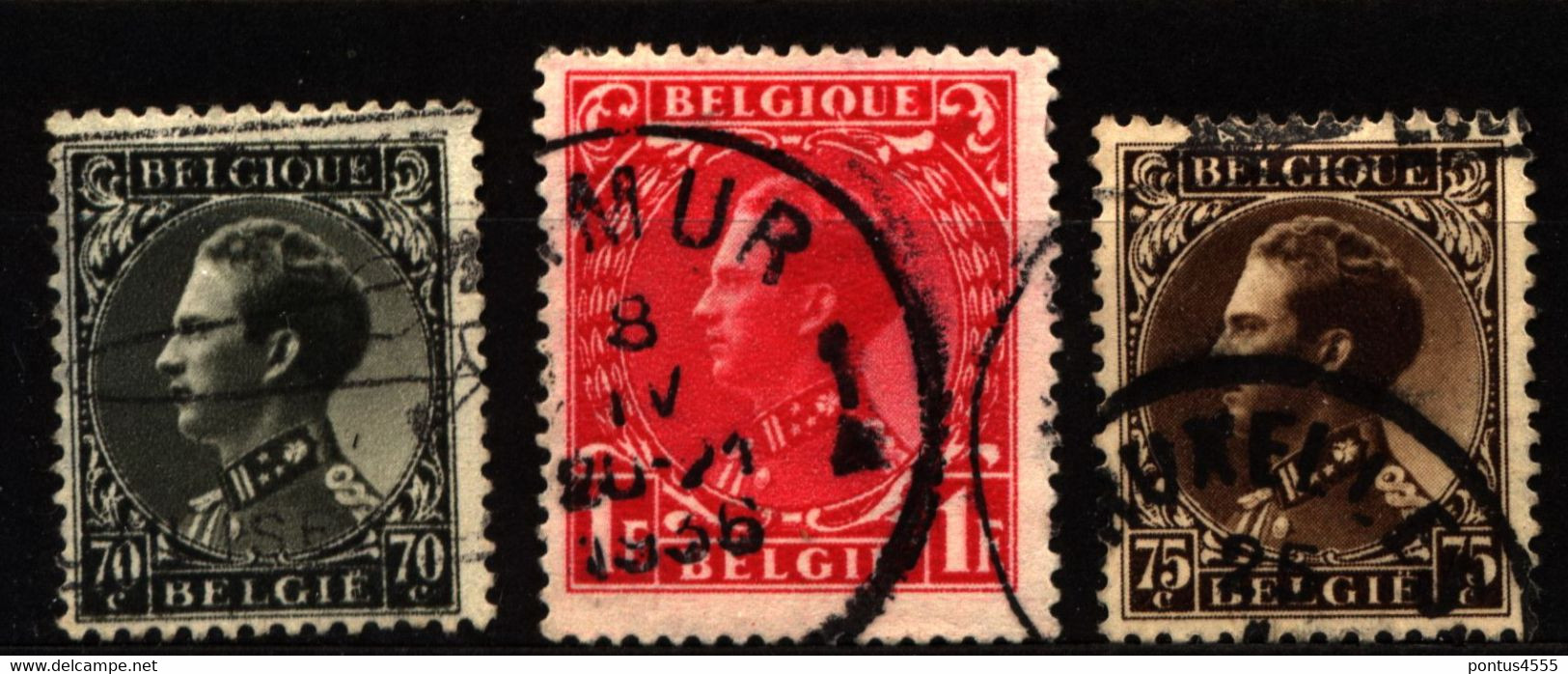 Belgium 1934 Mi 393-395 King Leopold III (1) - Sonstige & Ohne Zuordnung