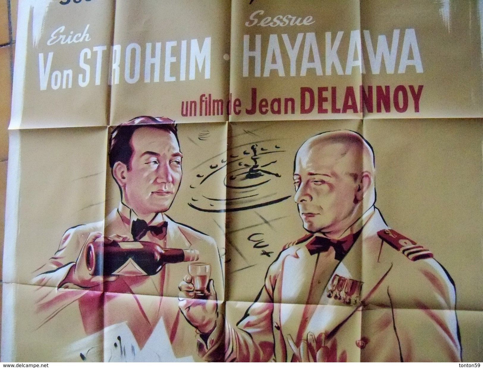 Affiche De Cinéma: MACAO, L'enfer Du Jeu. Eric Von Stroheim. 120 Par 160 Cm - Manifesti