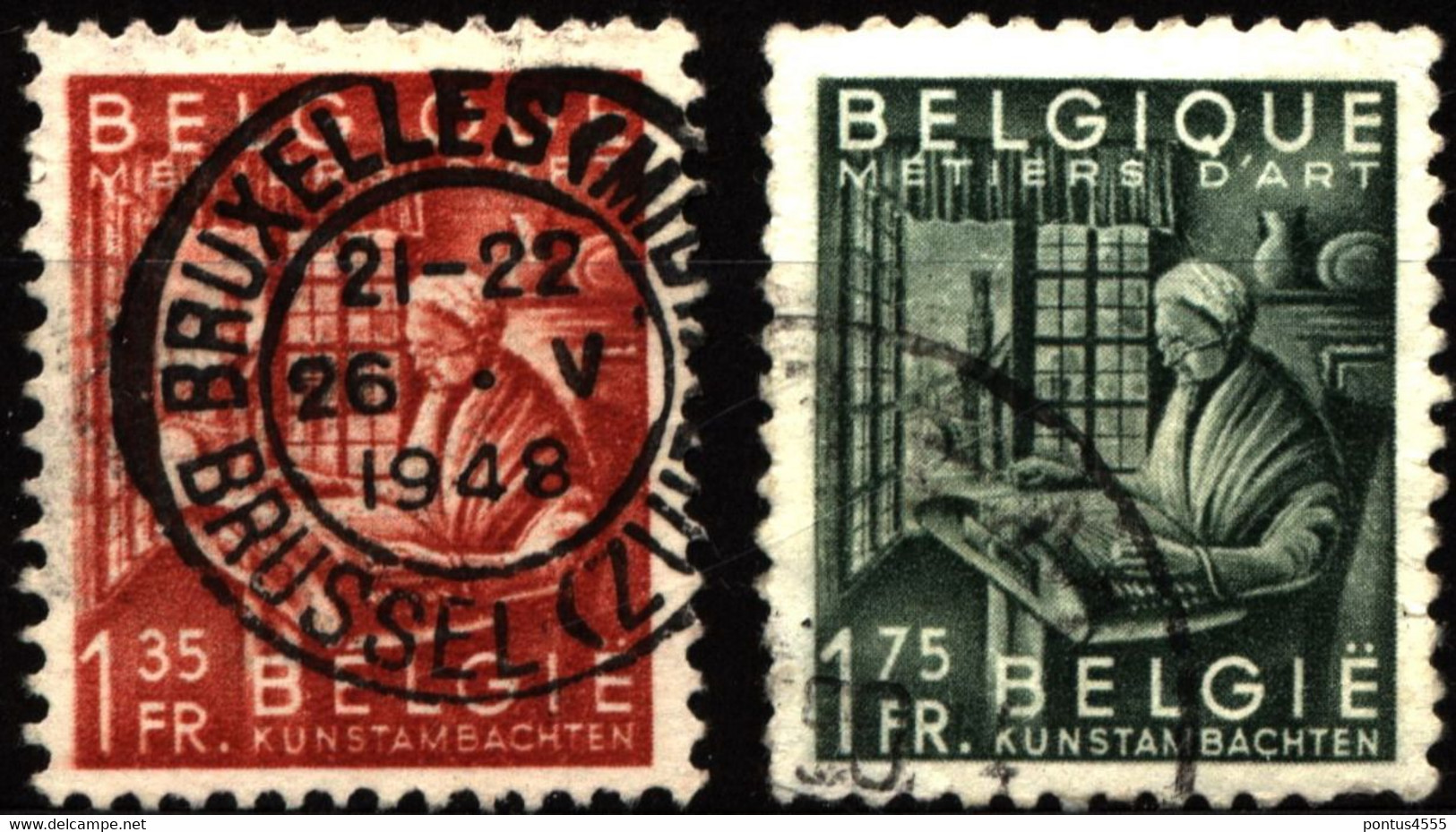 Belgium 1948 Mi 806, 808 Export Promotion (1) - 1948 Export